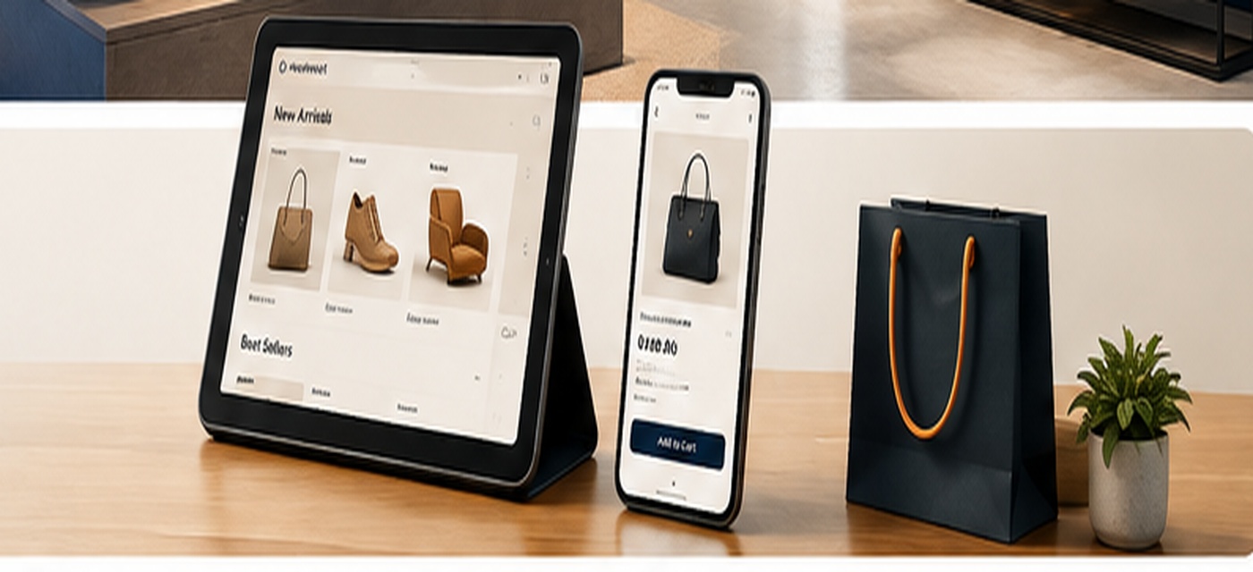 Modequix online and in-person commerce experience